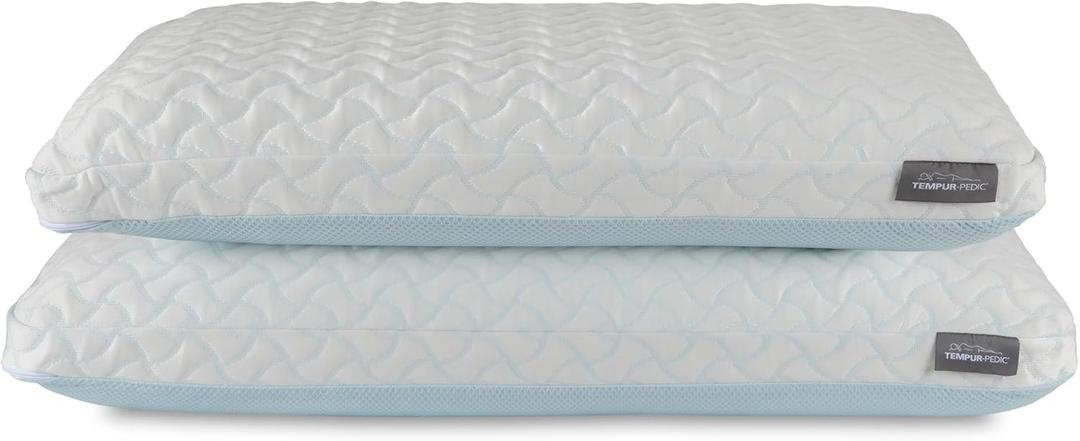 Tempur-Pedic TEMPUR-Cloud + Cooling Pillow, King - 2-Pack