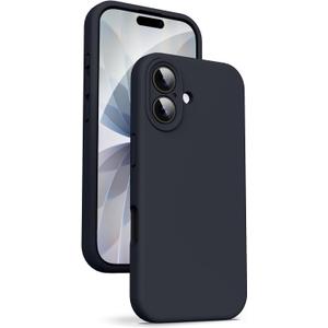 Supdeal Liquid Silicone Case for iPhone 17 - [Camera All-Round Protection] [Soft Microfiber Lining Anti-Scratch] 4 Layer Full Covered Shockproof Gel Rubber Phone Case Cover, 6.3", Black