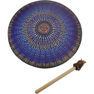 Shaman Drum 10 Inch Handmade Shamanic Drum Hand Drum With Drum Stick Tree of Life Sound Healing Tool For Spiritual Music, Reflection Meditation(Mosaic)