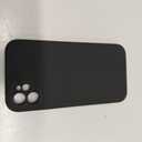 Vooii Compatible with iPhone 11 Case, Upgraded Liquid Silicone with [Flat Edges] [Camera Protection] [Soft Anti-Scratch Microfiber Lining] Phone Case for iPhone 11 6.1 inch - Black