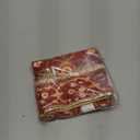 Vintage Tapestry Red Boho Floral Carpet Velvet Throw Pillow Covers 18"x18" Retro Decorative Pillows Cover Soft Cushion Case for Sofa Living Room Bedroom