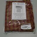 VHC Brands Burgundy Check Primitive 16"x72" Valance Red Rod Pocket Cotton Kitchen Window Curtains