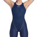 Arena Women's Racing Suit Powerskin St Next Open Back Competition Swimsuit Athletic Tech Suit (28, Navy)