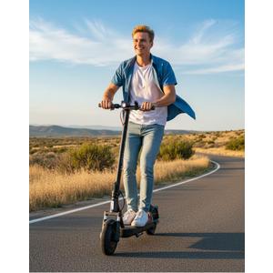 Electric Scooter with Suspension Long Range Electric Scooter for Adults 10inTires,E Scooter with Smart APP Control for Commuting, Outdoor, Short Travel UL2272