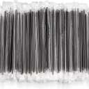 DuraHome Plastic Stirrer Straws Individually Wrapped 1000 Pack, Black 5.75-Inch Sip Drinking Stir Sticks for Cocktails and Coffee, BPA-Free Disposable Restaurant Style, Bulk Set
