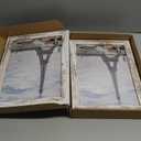 Hongkee 8x11 Picture Frame Set of 2, Made of Real Glass and Distressed White Wooden Frame - 8 by 11 Photo for Wall or Tabletop Display