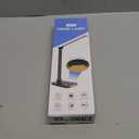 LED Desk Lamp with USB Ports,Touch Desk Lamps for Home Office with 5 Color Modes,3 Brightness Desk Light with Small Night Light,Reading Lamp Table Lamp for Bedroom Bedside Study Black with adapter