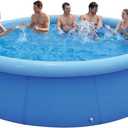 DIMAR GARDEN 15ft x 36in Inflatable Swimming Pool, Outdoor Above Ground Blow Up Pools