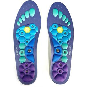 Men's and Women's Arch Support Acupressure Massage Insoles, Acupressure Massage Insoles Help Promote Blood Circulation and Relieve Fatigue in orthopedics, Work Massage Insoles (Blue, L)