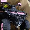 12V Kids Ride On ATV Car w/Parent Remote Control, Spring Suspension, LED Lights, Bluetooth, USB, Music, Early Education, Volume Control, OffRoad 4 Wheeler w/LED Flag for Boys & Girls Ages 3+