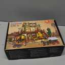 Western Saloon Building Set with LED Light, Wild West Building Block Toy 1727 PCS, Old West Construction Model with Horse Stable Cowboy Hat, House Building Kit Gift for Adults Teens 12+