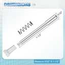 25 Pack Window Screen Plunger Latches with Caps, 5/32" X 1-1/2", Aluminum Window Screen Plunger Pins, Secure Window Screens in Place (White)