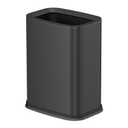 2.6 Gal Black Bathroom Trash Can,Metal Waste Baskets with Removable Inner Bucket,Small Office Garbage Can