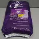 Poise Overnight Incontinence & Postpartum Pads for Bladder Leaks, 8 Drop Extra Coverage, 36 Count