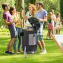 onlyfire Stainless Steel BBQ Rotisserie Kit for Weber 22 Inch WSM Cooker, Grilling Accessories for Outdoor Cooking