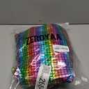 ZEROYAA Men's Metallic Shiny Suits Disco Sequin Blazer and Pants 2 Piece Sets for Party Prom (Medium, Multicolor)