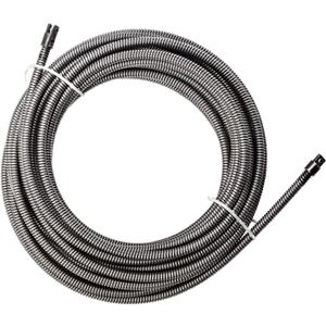 POPULO 100FT Drain Cleaner Replacement Cable  1/2 Inch Heavy-Duty Solid Core Cable for 2" to 4" Pipes  Compatible with POPULO 100FT Drain Cleaning Machine