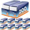 2000 Card Sleeves Top Loaders for Cards, 3" x 4" Hard Plastic Toploaders, Baseball Card Protectors, Trading Card Holder for Football Sports Cards (1000 Toploaders + 1000 Penny Sleeves)