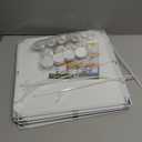 Under Bed Blocker for Pets, Easy to Install 7 Pack Under Couch Blocker, 83" Bed Blockers for Under Bed, Expandable Design, Blocks Dogs Cats & Stops Lost Toys Under Furniture, 12"*12" White