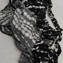 Bsubseach Stylish Tie Dye Open Front Long Kimono Swimsuit Cover Up for Women Swimwear Cover Ups (Black Tie Dye, One Size)