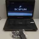 17.5" Portable DVD Player with 15.6" Large HD Screen, 6 Hours Rechargeable Battery, Support USB/SD Card/Sync TV and Multiple Disc Formats, High Volume Speaker, Black