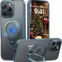 for iPhone 16 Pro Case 360Spin Magnetic Stand, Fit for MagSafe, Shockproof of Military-Grade Protection, Magnetic Phone Case for iPhone 16 Pro with Kickstand Rotatable 6.3 inch, Teal