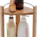 Bamboo Two-Tier Storage Rack, Storage Organizer for Kitchen, Bathroom, Office, and Home Use