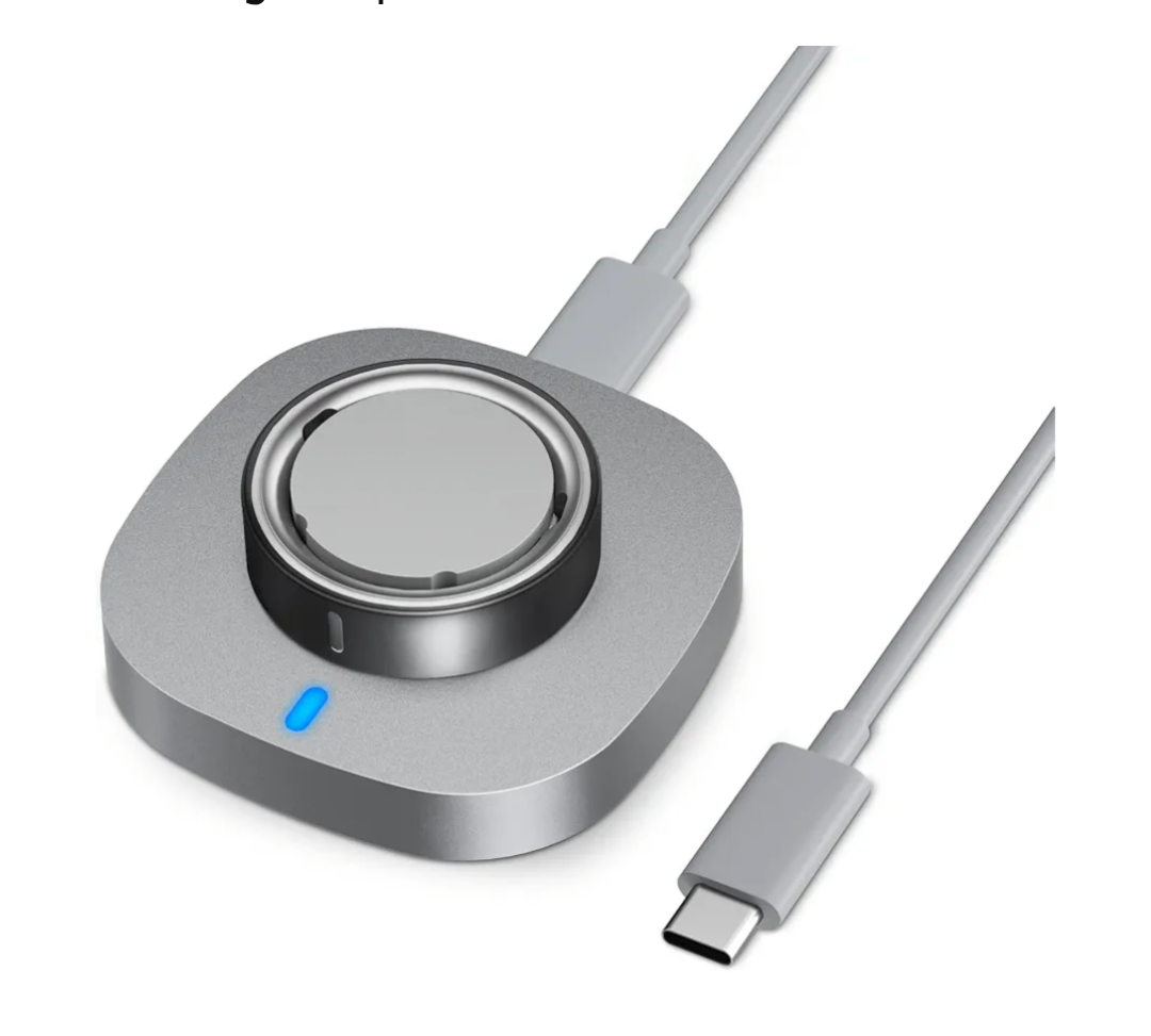 Charger Compatible with Ring Gen 4 Size 7, Fast Charging Dock with USB-C Cable (Not Compatible with Ring Gen 3)
