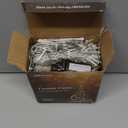 JMEXSUSS 900 LED Outdoor Curtain Lights, 9.5x29.5ft Christmas Lights Plug in with Remote, Twinkle Hanging String Light for Bedroom Wall Wedding Backdrop Window Gazebo Decor, Warm White