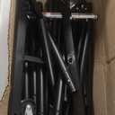Simple Houseware Double Rod Garment Rack, Black
