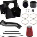 Cold Air Intake System High Flow Inlet for H ummer H2 2003-2009 Red