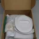 Open-Top Self Cleaning Litter Box, Automatic Litter Box with Dual Safety Sensors, Anti-Pinch Protection, Large Capacity, APP Control, White-Grey