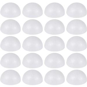 SUPVOX Eva Foam Cosplay White Craft Foam Balls - 200pcs Polystyrene Half Round Balls for Christmas Wedding Decoration - 3cm White Easy Crafts for The Insane Plastic Eggs