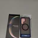 TORRAS Strong Magnetic & Seamless Stand for Samsung Galaxy S25 Ultra Case, Fit for MagSafe, Mil-Grade Drop Protection, Kickstand for Samsung Galaxy S25 Ultra Case, Translucent Back/Blue Edge