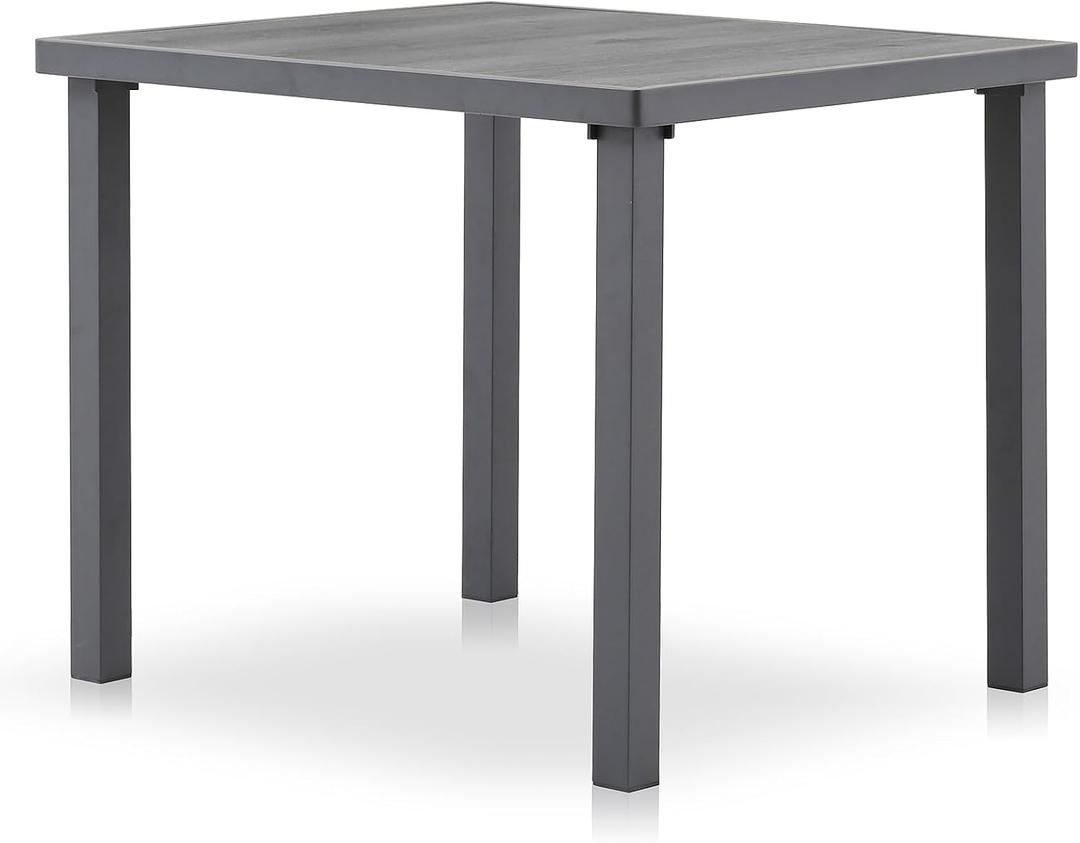 Outdoor Anti-Corrosion Dining Table,Dark Gray 1 Pc