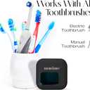 Mondano UV-C Toothbrush Sanitizer and Holder, Toothbrush Case - Manual/Electric Toothbrush Cover for Any Toothbrush Head - Rechargeable Toothbrush Travel Case, Tooth Brush Cover Cap for Home