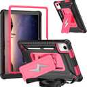 DETUOSI Case for Lenovo Tab M11 (TB-330FU/TB-330XU) 11 inch /K11/Xiaoxin Pad 2024, Heavy Duty Protection Shockproof Rugged Cover for Lenovo Tab M11 Case with Stand and Shoulder Strap