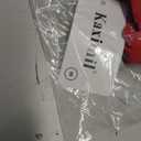 Kaximil Women's Square Neck Ruffle Hem Mini Dress Ruched Waist Short Party Dresses (Red, S)