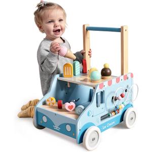 labebe Baby Push Walker, Wooden Activity Walker for Boys Girls 12M+, Push Walker Toy for Kids Learning to Walk, Adjustable Speed Learning Walking with Wheels, Birthday Gift for Babies Ages 1-3 (Blue) labebe Baby Push Walker, Wooden Activity Walker for Boys Girls 12M+, Push Walker Toy for Kids Learning to Walk, Adjustable Speed Learning Walking with Wheels, Birthday Gift for Babies Ages 1-3 (Blue)