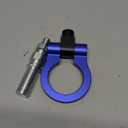 Car Front Bumper Tow Hook, Waterproof Screw-on Trailer Pull Ring, Car Exterior Decoration Sticker, Universal Bumper Trailer Tow Hook Accessories for Car Truck SUV - Only for Decoration (Blue)