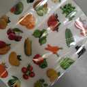 600Pcs Fruits Vegetable Stickers for Kids, Fruits Vegetable Photos Stickers, Realistic Food Fruit for Classroom Theme Party Favor