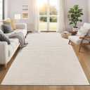Pauwer 6x9 Area Rugs for Living Room, Modern Non Slip Washable Rug, Beige
