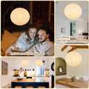 White Paper Lamp Shade, 20''x20'' Large Chinses Paper Lantern Pendant Light Shade,Round Lanpshade Home Decor Ceiling Lampshade, Foldable Lampshade