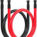 1/0 AWG Battery Cable 1/0AWG Gauge Battery Inverter Cables for Automotive Solar Marine Boat RV Car Motorcycle (1/0 AWG, 3FT, 3/8")