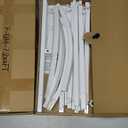 Fomcet Wedding Arch Backdrop Stand Set of 3 White Metal Arched Backdrop Stand 7.2FT & 6.6FT & 6FT Balloon Arch Frame for Wedding Ceremony Birthday Party Baby Shower Anniversary Decoration