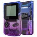 IPS Ready Upgraded eXtremeRate Gradient Translucent Bluebell Replacement Shell Full Housing Cover Buttons for Gameboy Color  Fit for OSD IPS & Regular IPS & Standard LCD Console & IPS Screen Without