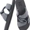 KuaiLu Womens Sandals Grey Size 9 (Gray)