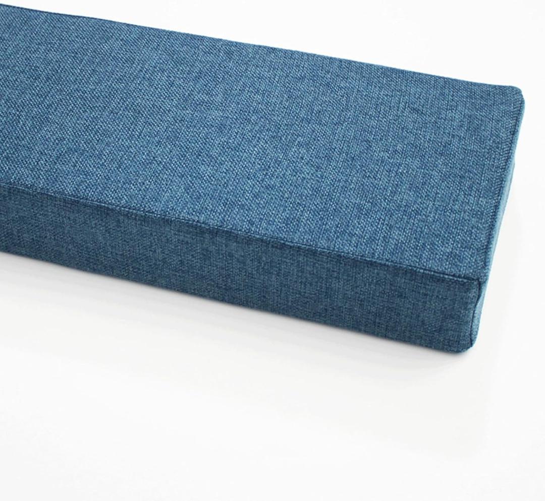 Bed Gap Filler Foam Custom Size Mattress Extender for Twin/Single/Queen/King Bed, Sofa Bolster Armrest Cushion Bed Gap/Space/Crack Filler Between Headboard and Mattress or Wall(5x5x150cm,Blue2)