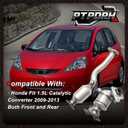 Front & Rear Catalytic Converter for 2009-2013 Honda Fit 1.5L, High Performance Exhaust Manifold (EPA Compliant)