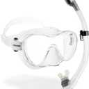 Cressi Scuba Diving Snorkeling Kit - Freediving Mask & Dry Snorkel - F1 & Supernova Dry: Designed in Italy